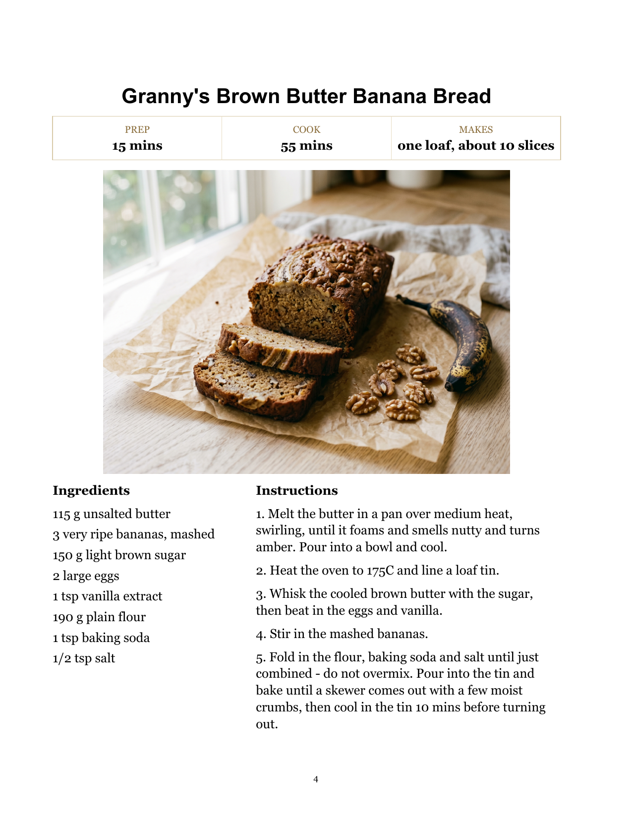 Cookbook — recipe card — after: a professionally formatted, KDP-ready interior