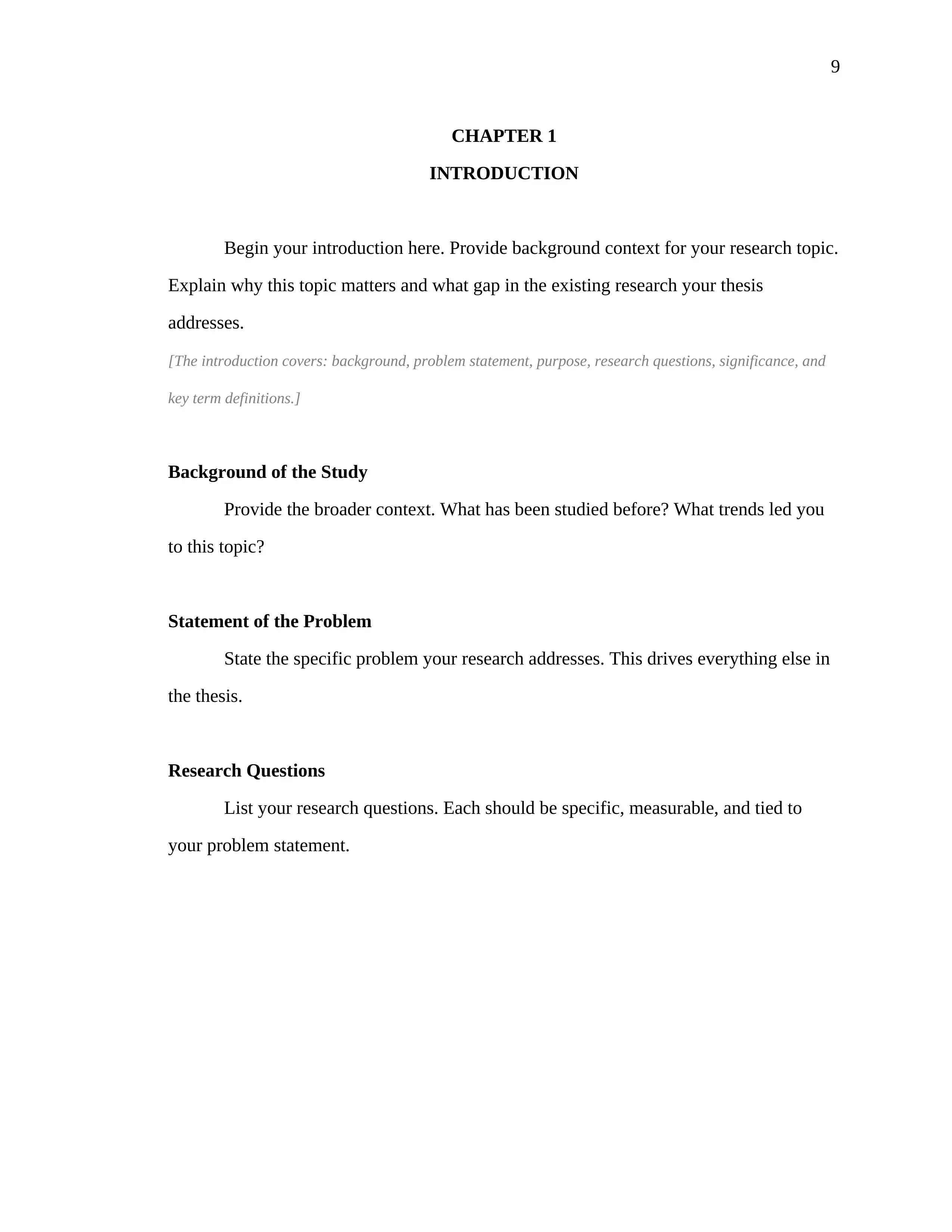 Thesis Chapter 1 introduction body page